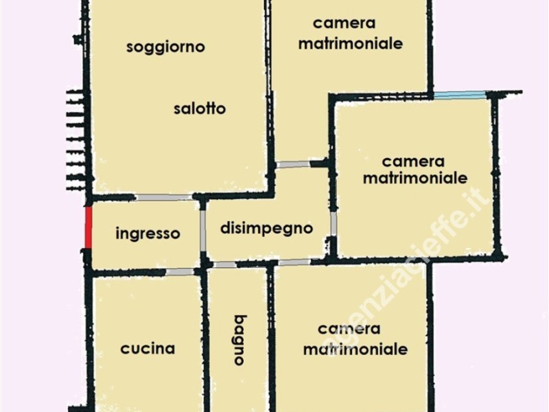 planimetria - Appartamento in vendita a Massa