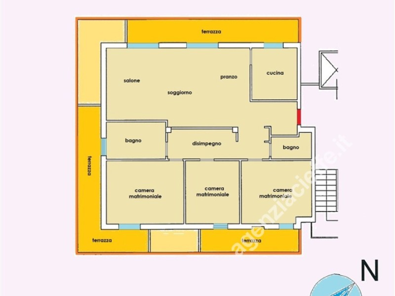 planimetria - Appartamento in vendita a Massa