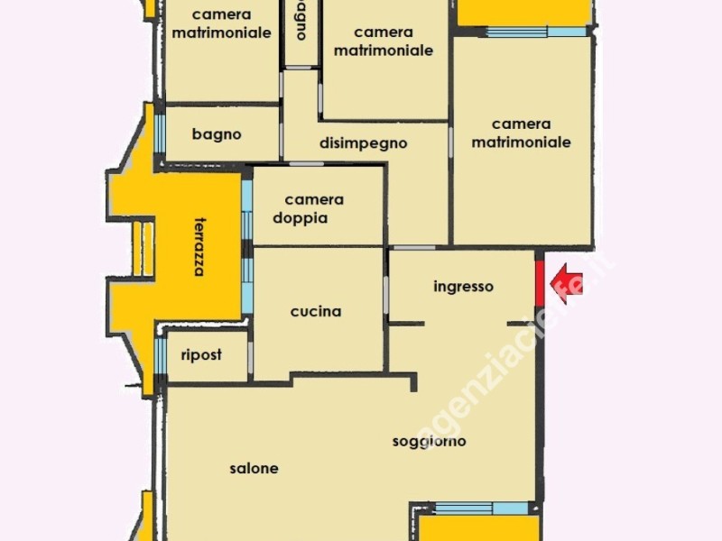 planimetria - Appartamento in vendita a Massa
