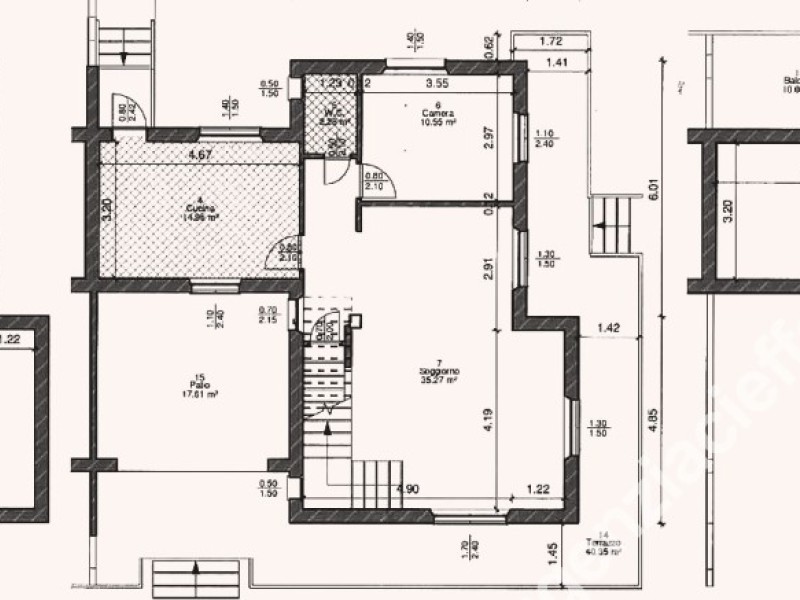 planimetria - Bifamiliare in vendita a Massa