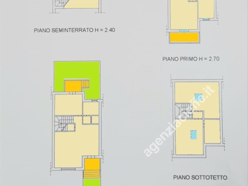 planimetria - Villetta a schiera in vendita a Forte dei Marmi