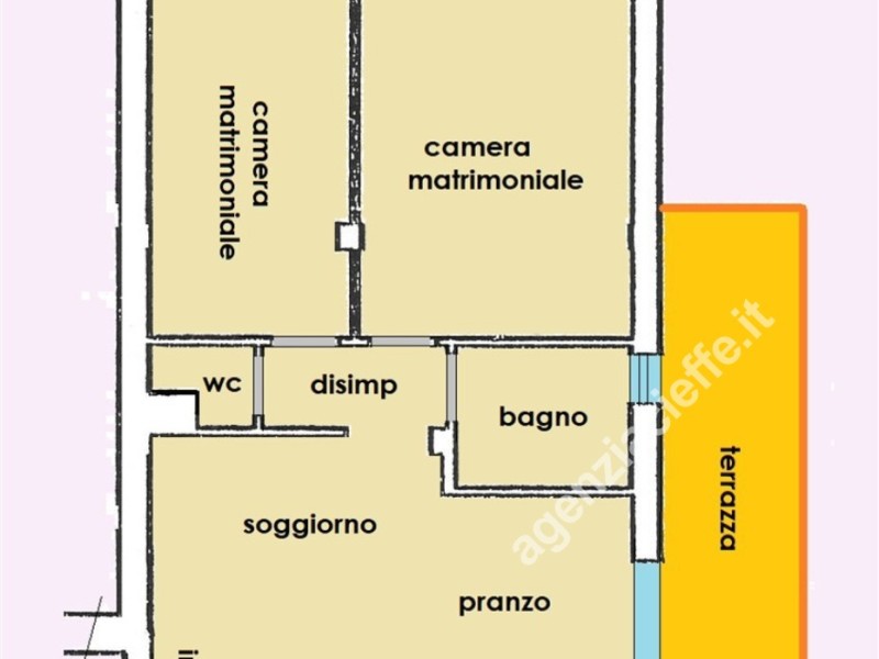 planimetria - Appartamento in vendita a Massa