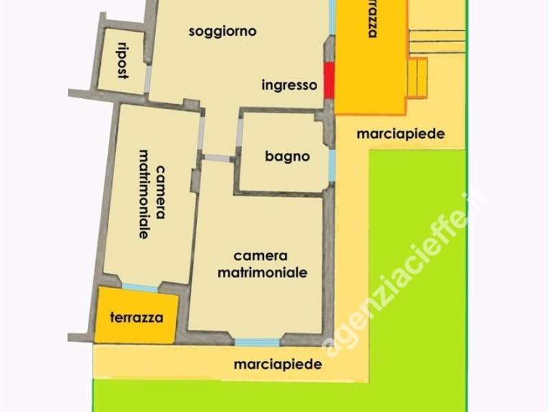 planimetria - Appartamento in vendita a Montignoso