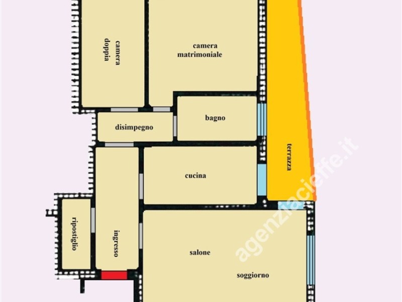 planimetria - Appartamento in vendita a Massa