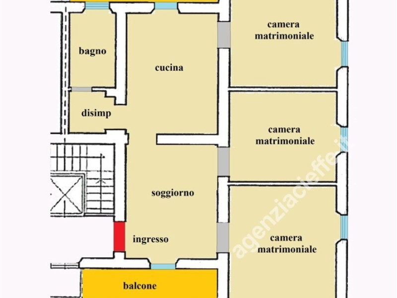 planimetria - Appartamento in vendita a Massa