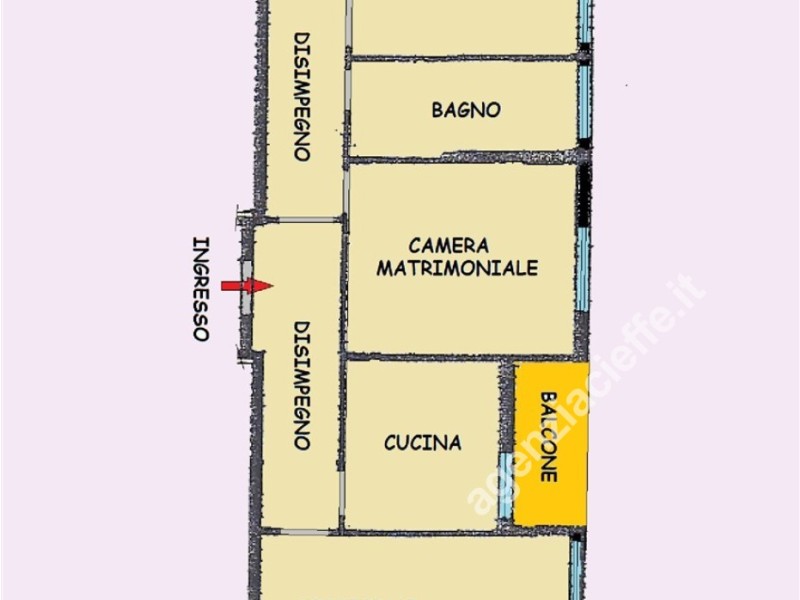 planimetria - Appartamento in vendita a Massa
