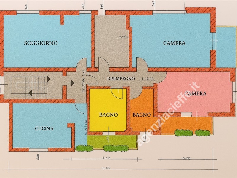planimetria - Appartamento in vendita a Massa