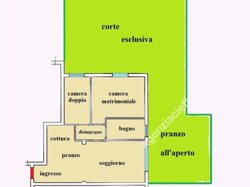 planimetria - Appartamento in vendita a Massa