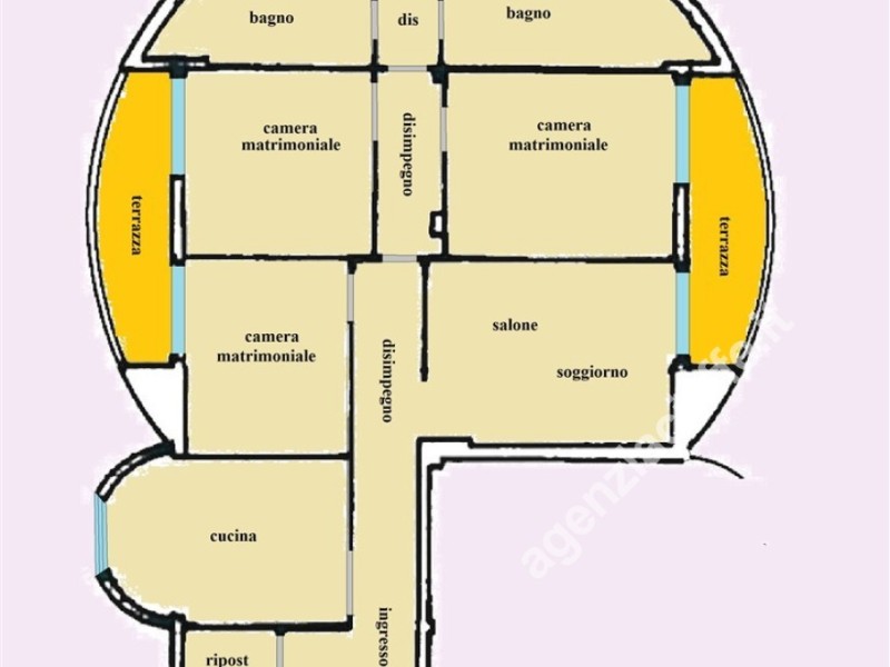 planimetria - Appartamento in vendita a Massa
