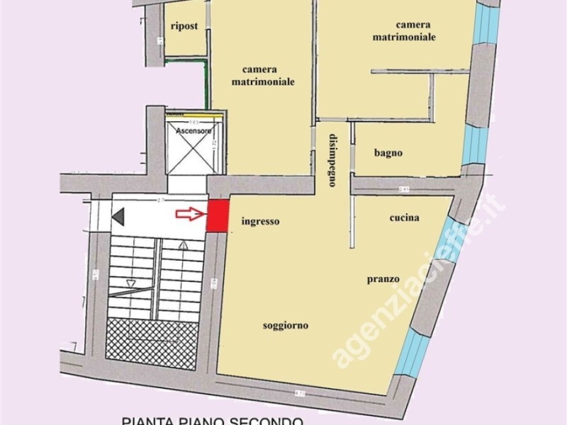 planimetria - Appartamento in vendita a Massa