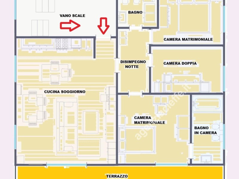 planimetria - Appartamento in vendita a Montignoso