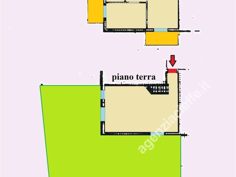 planimetria - Villetta a schiera in vendita a Massa