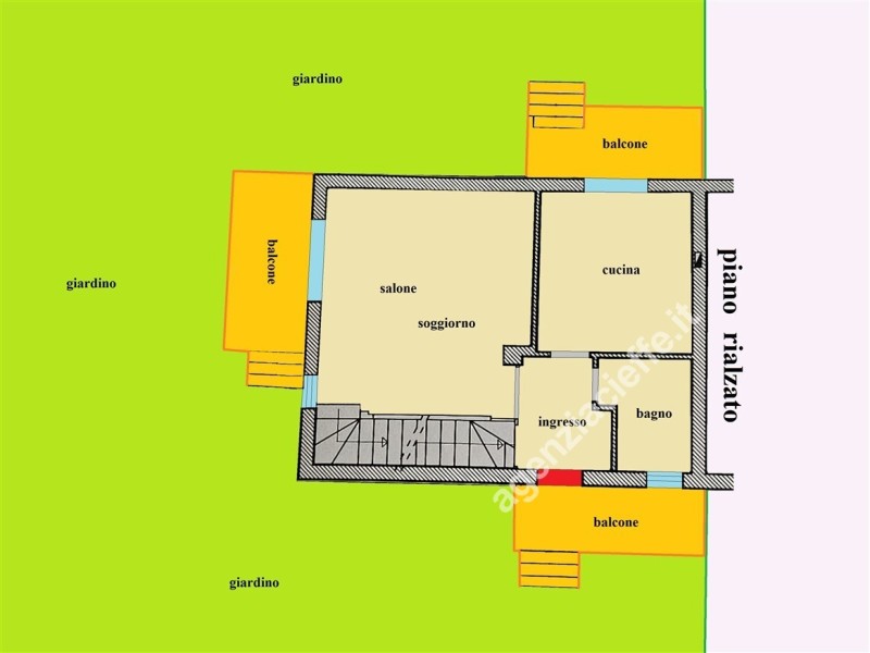 planimetria - Bifamiliare in vendita a Massa