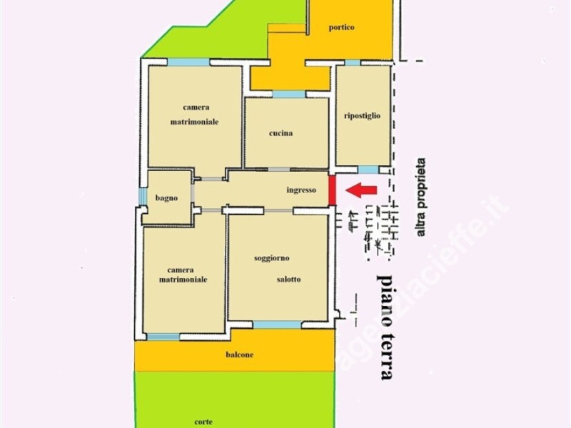 planimetria - Bifamiliare in vendita a Massa