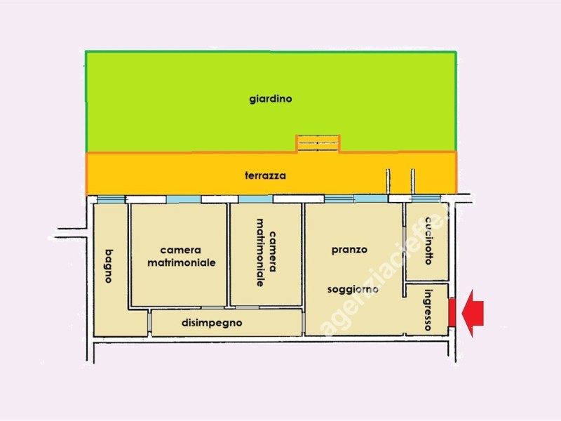 planimetria - Appartamento in vendita a Massa