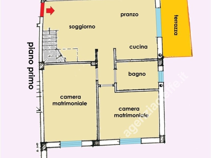 planimetria - Appartamento in vendita a Massa