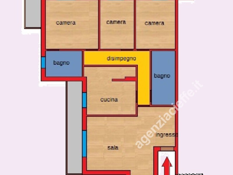 planimetria - Appartamento in vendita a Massa