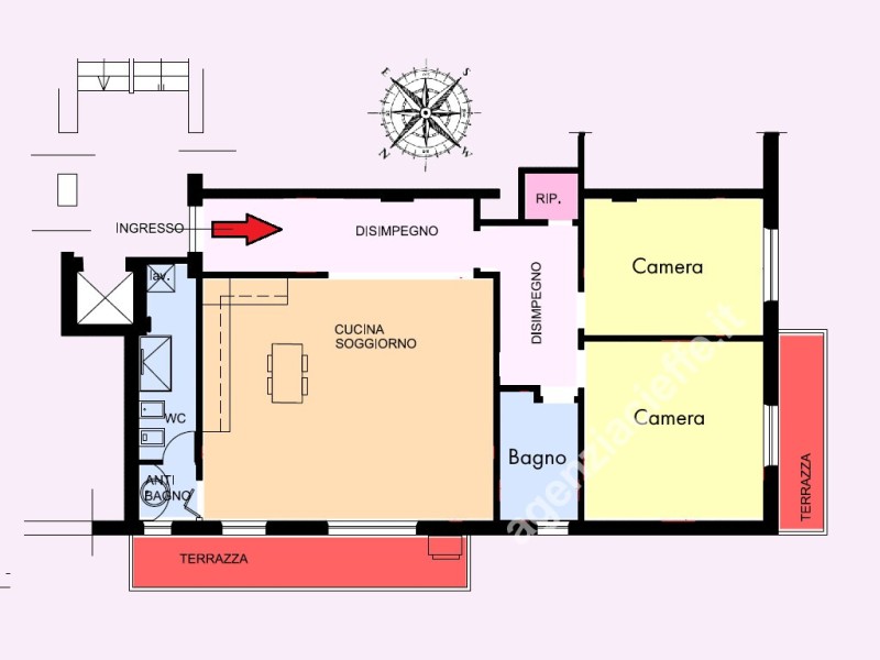 planimetria - Appartamento in vendita a Massa