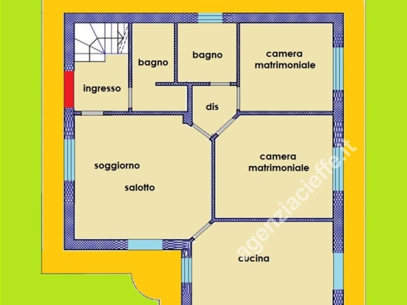 planimetria - Villa singola in vendita a Massa