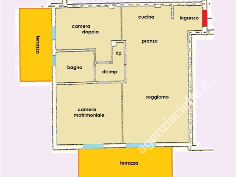 planimetria - Appartamento in vendita a Massa