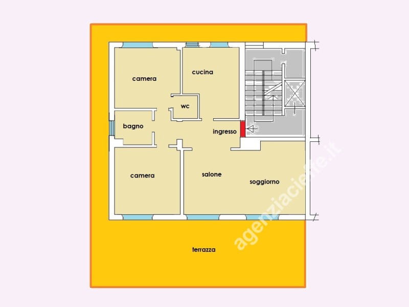 planimetria - Appartamento in vendita a Massa