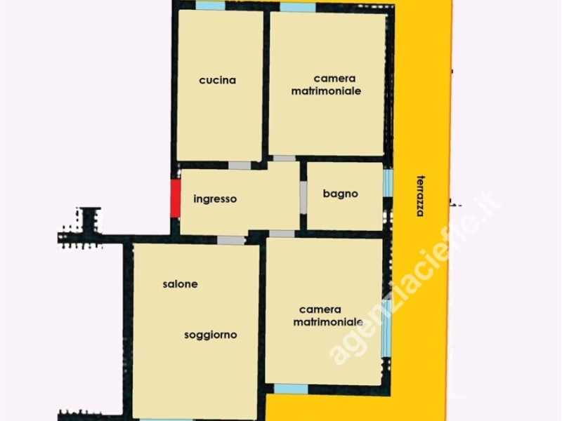 planimetria - Appartamento in vendita a Massa