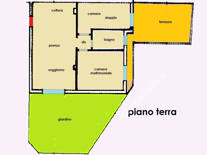 planimetria - Appartamento in vendita a Massa