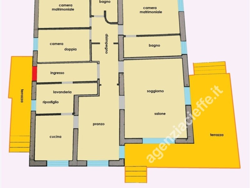 planimetria - Bifamiliare in vendita a Massa