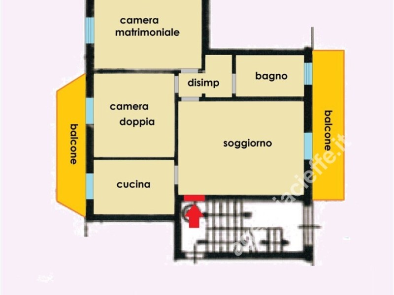 planimetria - Appartamento in vendita a Massa