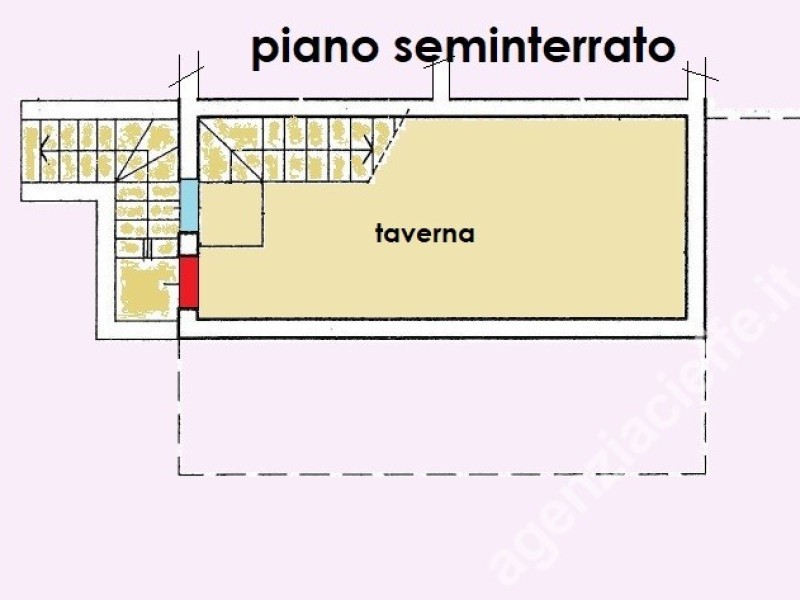 planimetria - Villetta a schiera in vendita a Massa