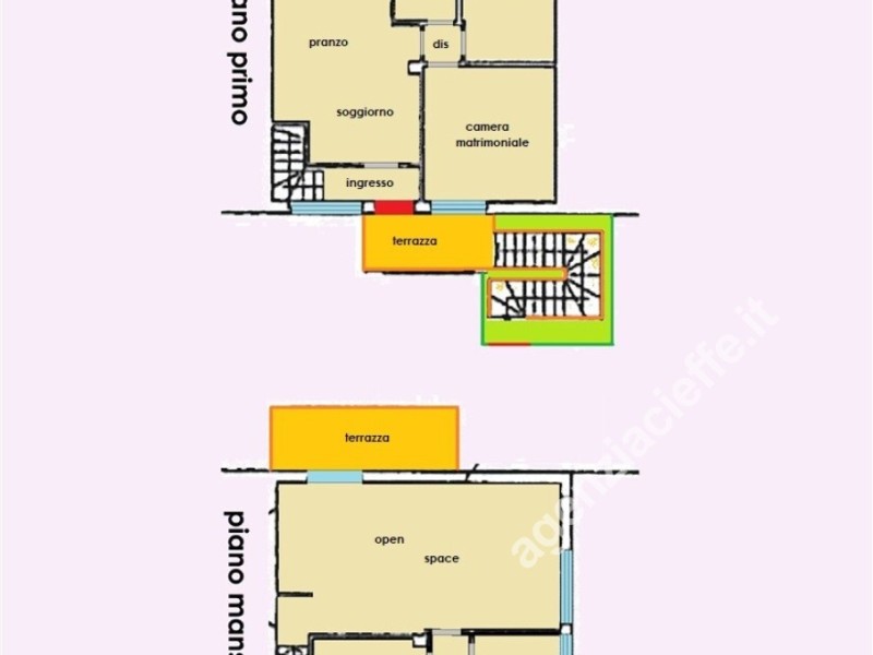 planimetria - Appartamento in vendita a Massa