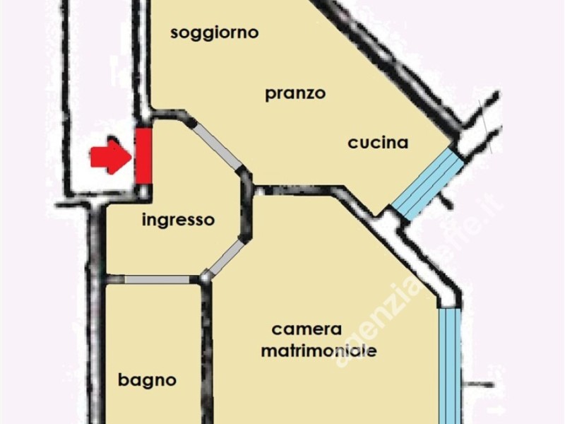 planimetria - Appartamento in vendita a Massa