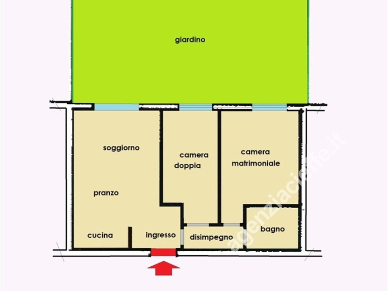 planimetria - Appartamento in vendita a Massa
