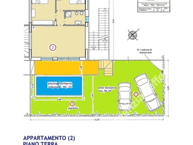 planimetria - Appartamento in vendita a Massa