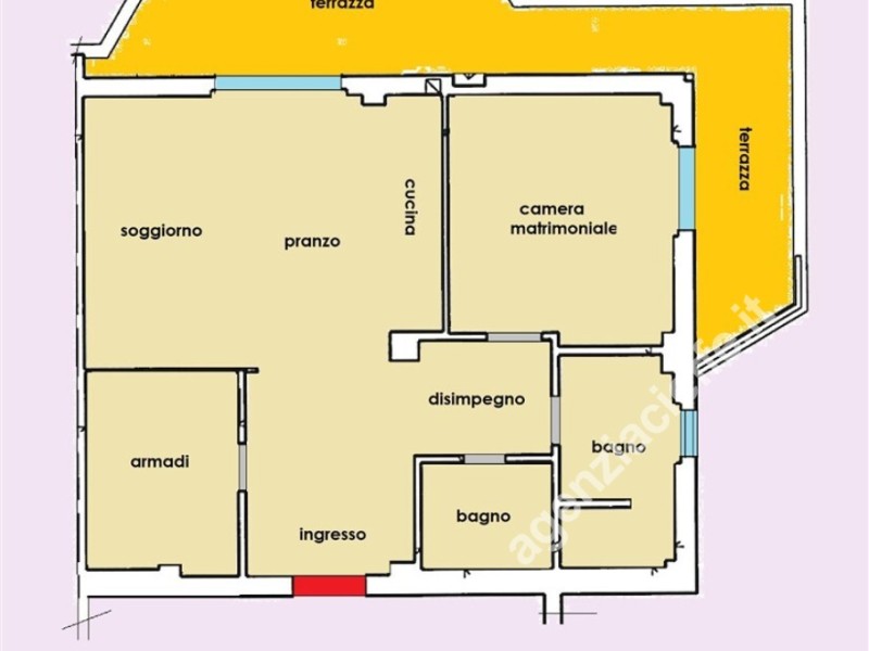 planimetria - Appartamento in vendita a Massa
