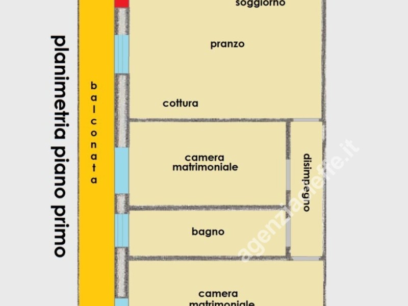 planimetria - Appartamento in vendita a Massa