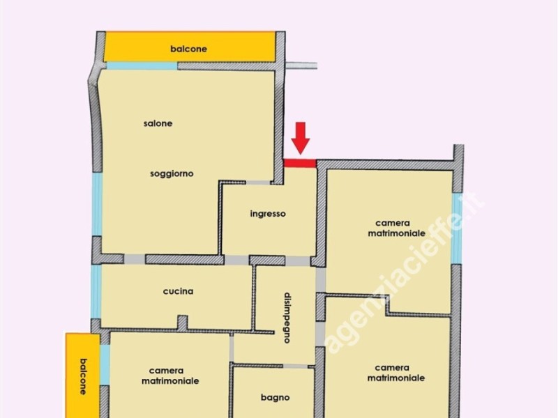 planimetria - Appartamento in vendita a Massa