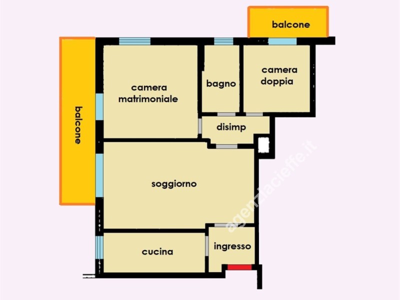 planimetria - Appartamento in vendita a Massa
