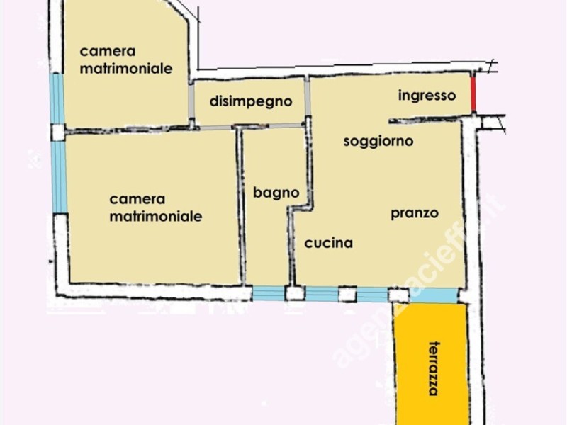 planimetria - Appartamento in vendita a Massa