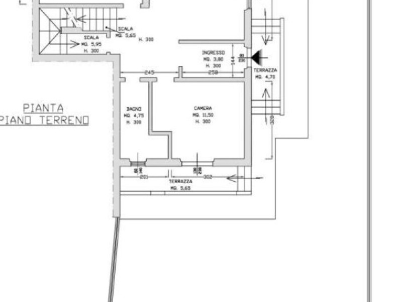 planimetria - Bifamiliare in vendita a Pietrasanta