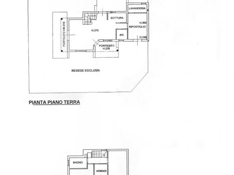 planimetria - Villa singola in vendita a Pietrasanta