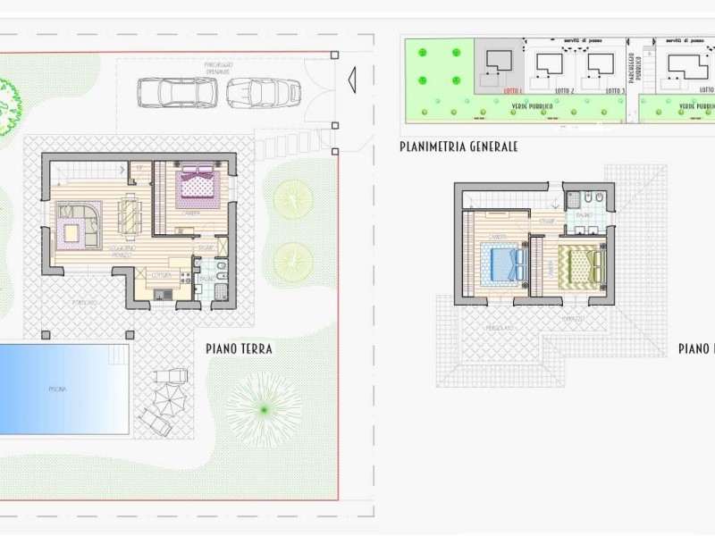 planimetria - Villa singola in vendita a Pietrasanta