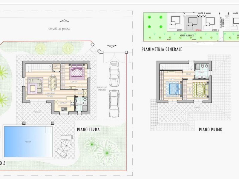 planimetria - Villa singola in vendita a Pietrasanta