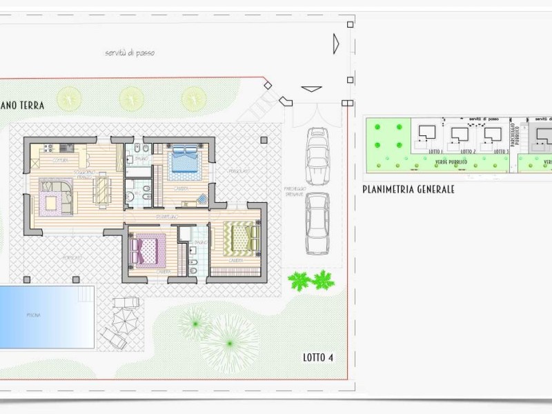 planimetria - Villa singola in vendita a Pietrasanta