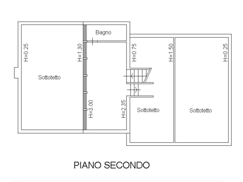 planimetria - Villa singola in vendita a Pietrasanta