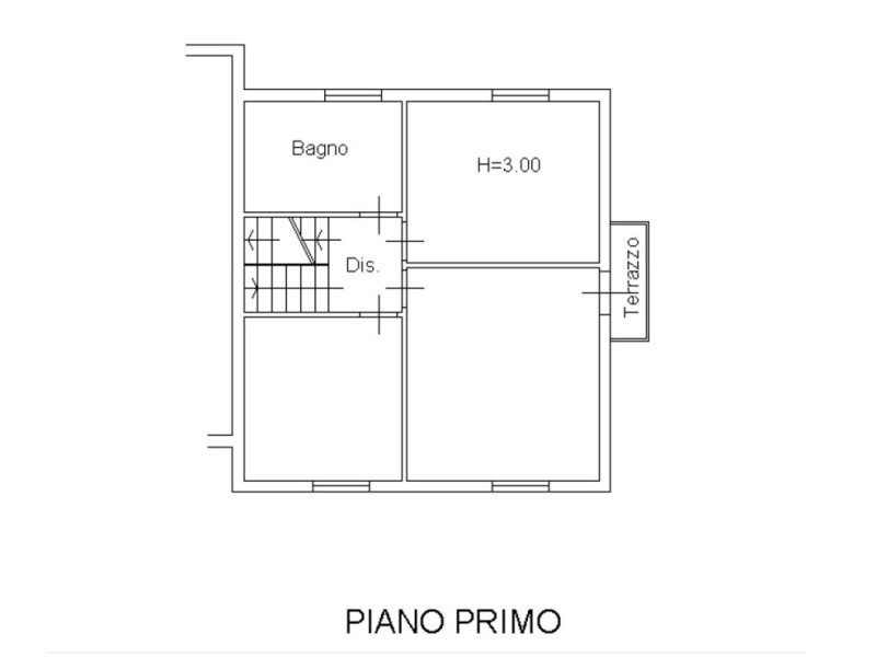 planimetria - Villa singola in vendita a Pietrasanta