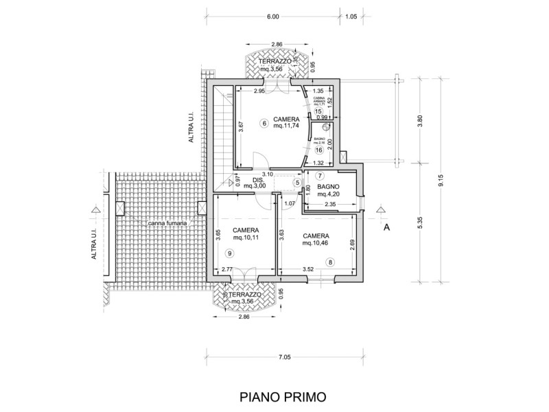 planimetria - Villa singola in vendita a Pietrasanta