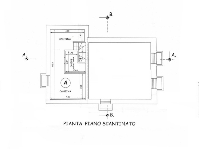 planimetria - Bifamiliare in vendita a Pietrasanta