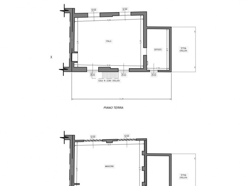 planimetria - Porzione di casa in vendita a Massarosa