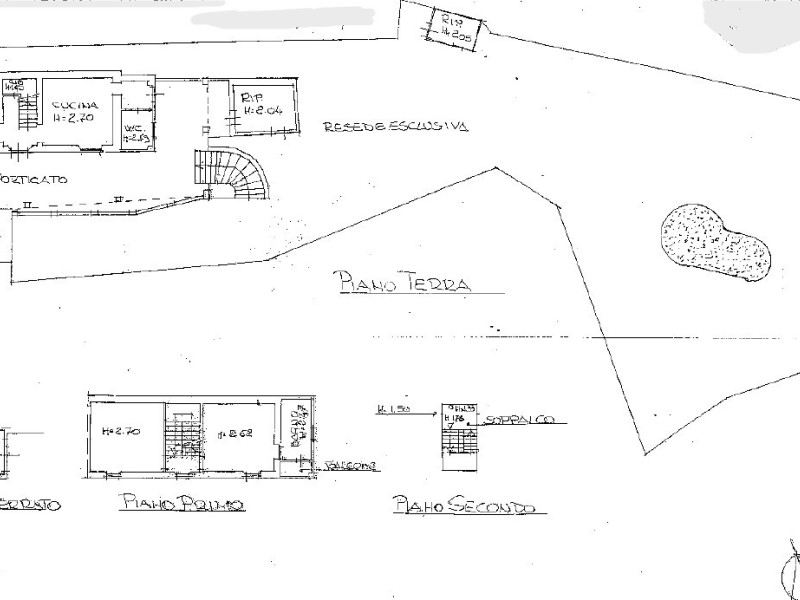 planimetria - Bifamiliare in vendita a Pietrasanta